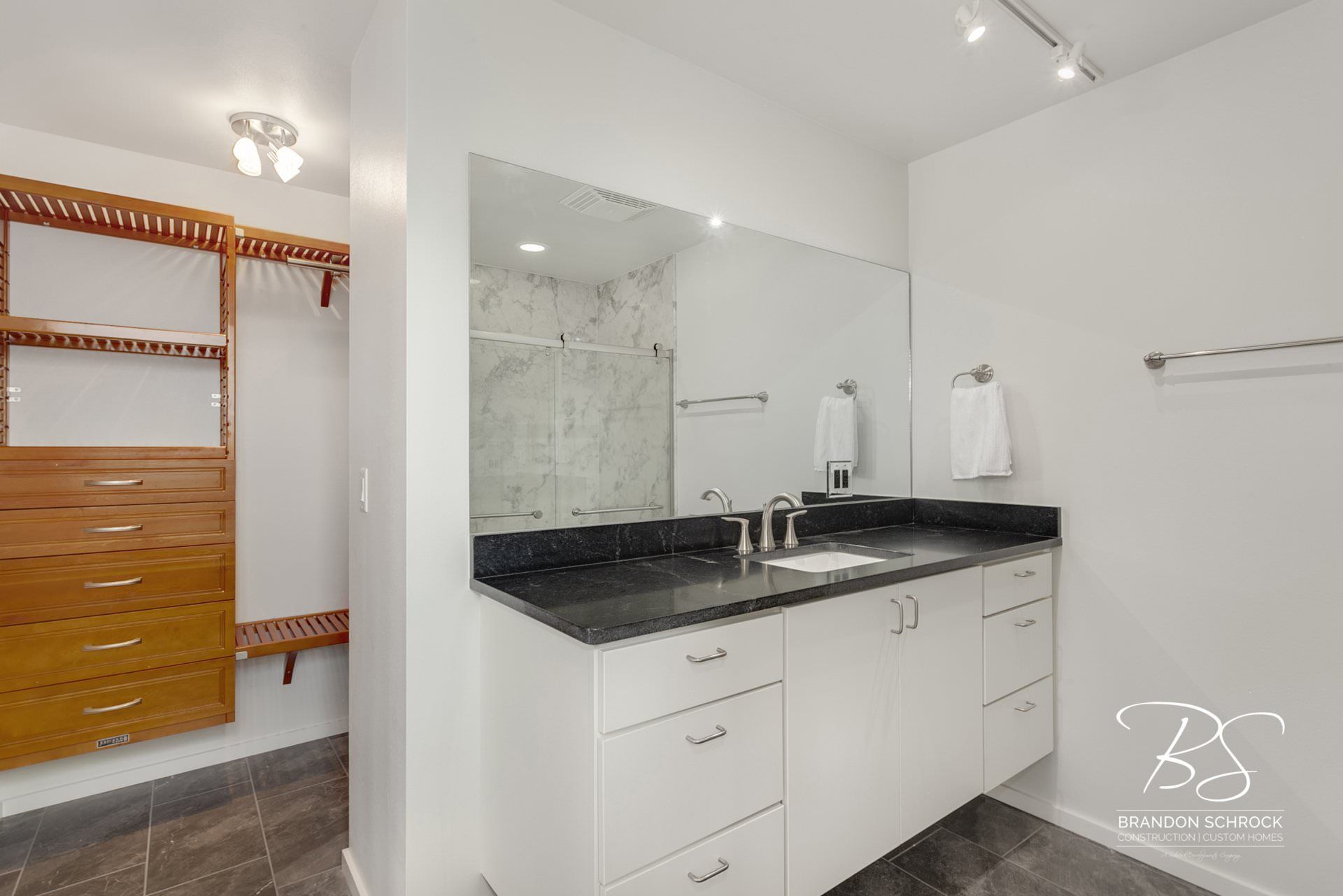 modern industrial bathroom