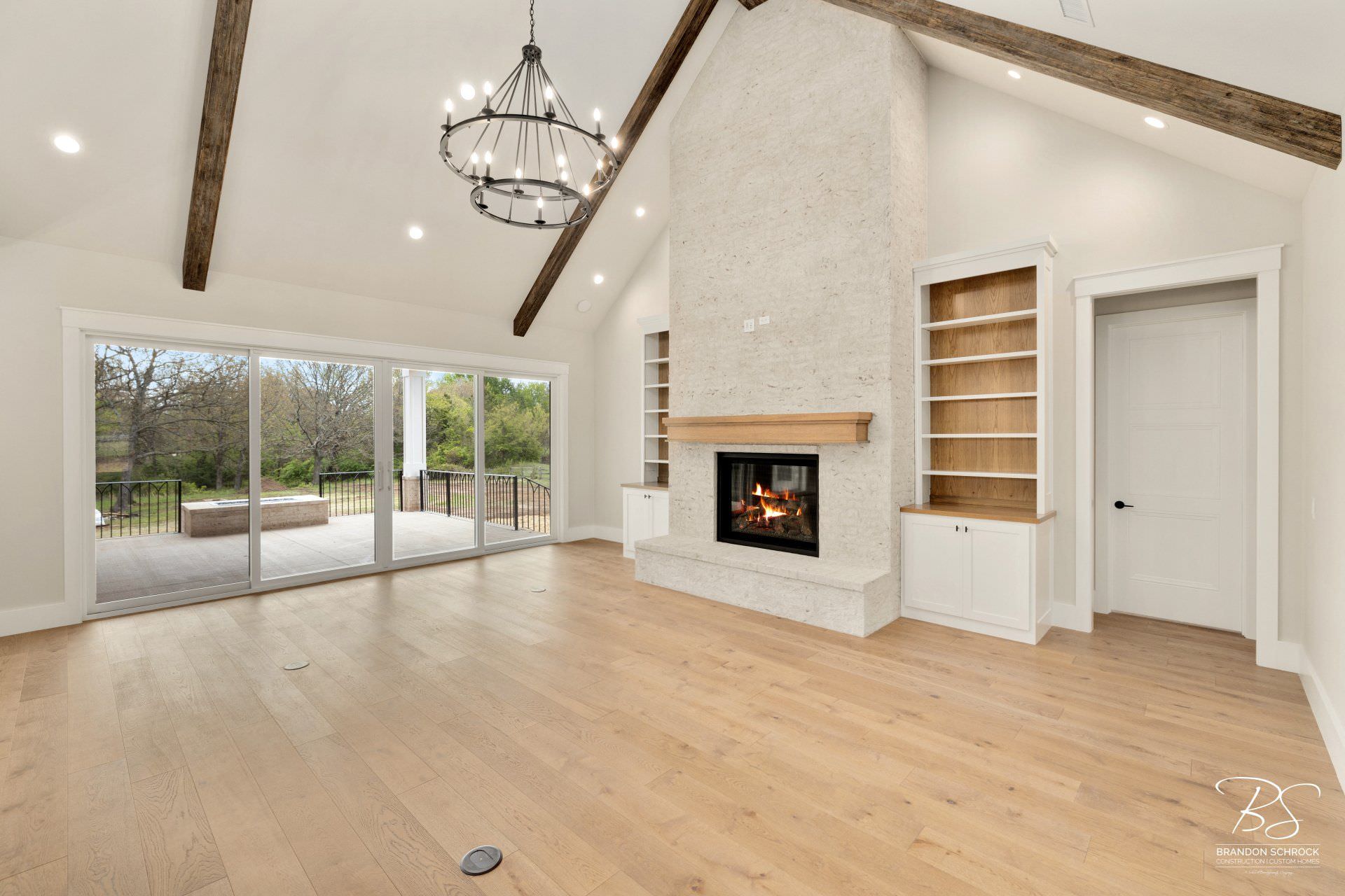 traditional craftsman living room