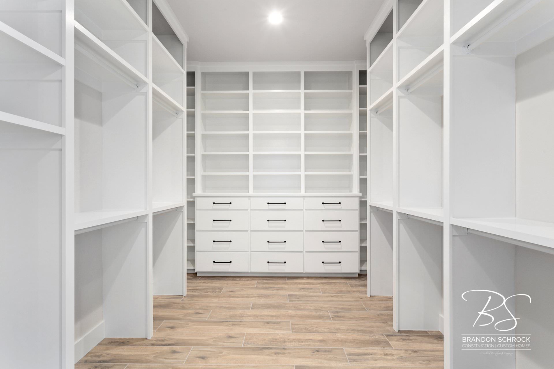 traditional modern farmhouse closet