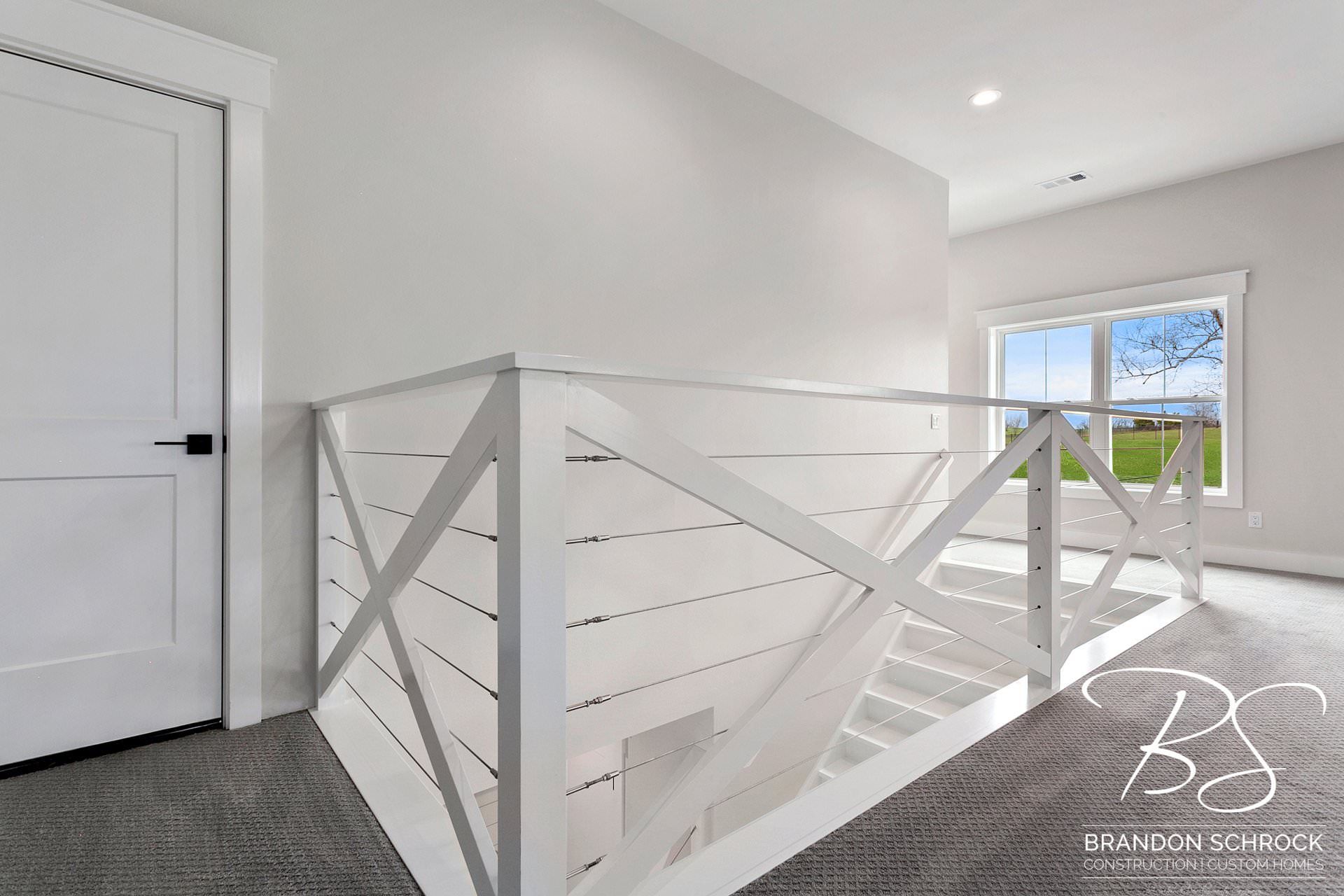 traditional modern farmhouse staircase