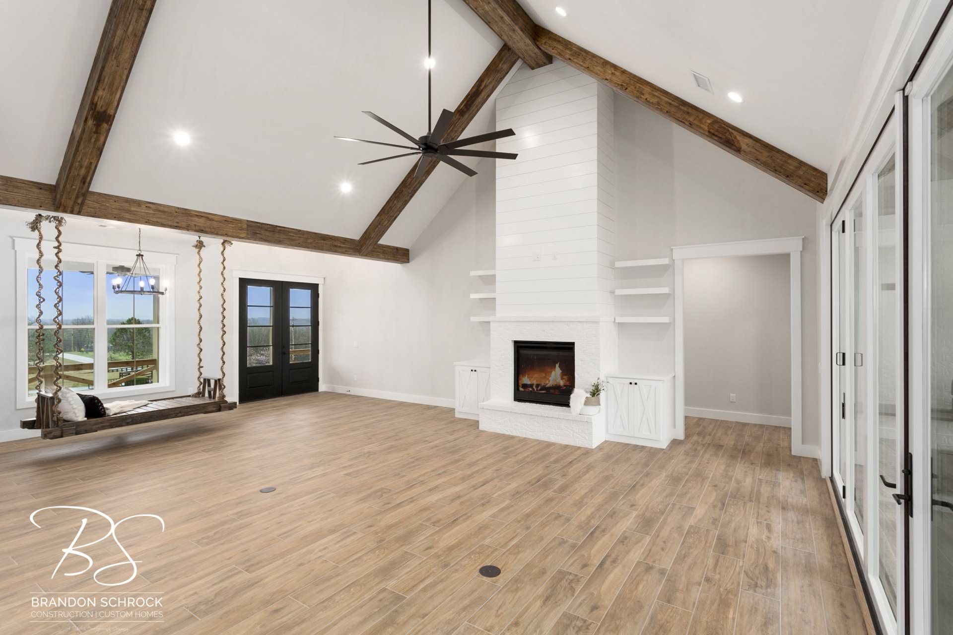 traditional modern farmhouse living area