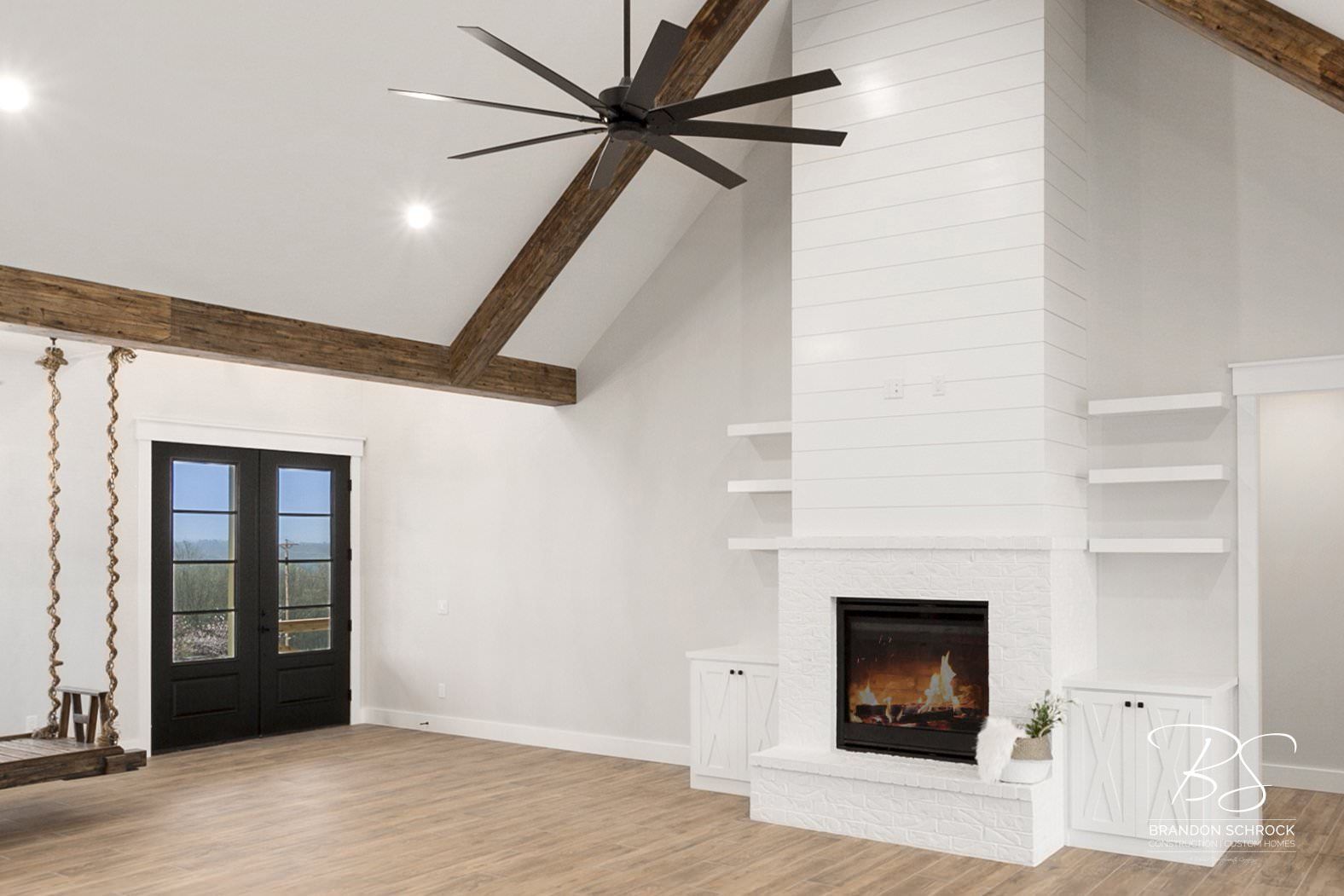 traditional modern farmhouse living room