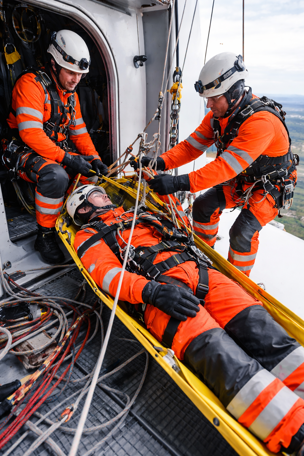 GWO ART-Hub practical rescue training at Dangle Academy in Belfast