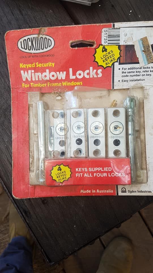 Package Of Lockwood Keyed Security Window Locks — Ontime Locksmiths & Security In Ocean Shores, NSW