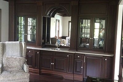 Dark Wood Cabinets — South Amboy, NJ — WoodSmith Cabinet & Architectural Woodwork Co.