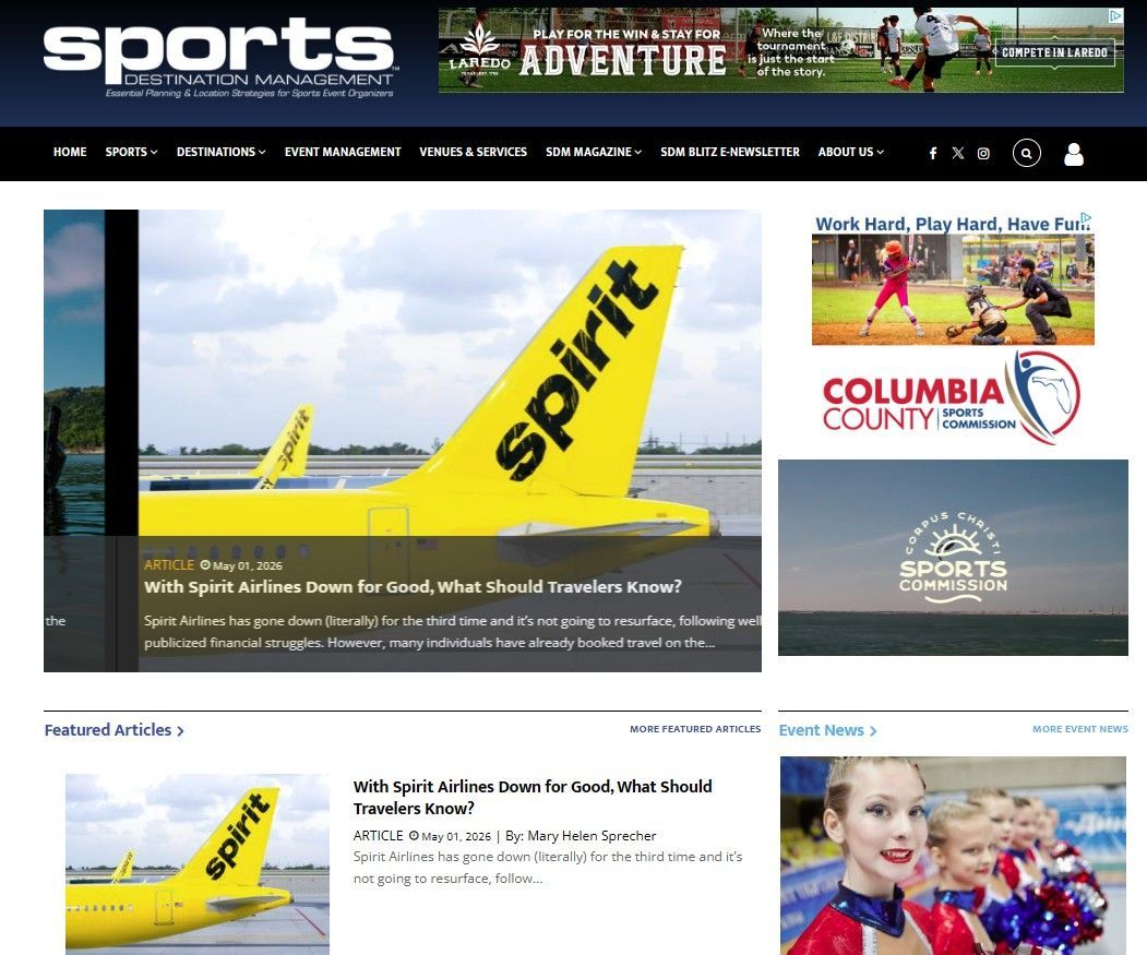 Sportsdestinations.com Website Picture Sportsdestinations.com Website Picture