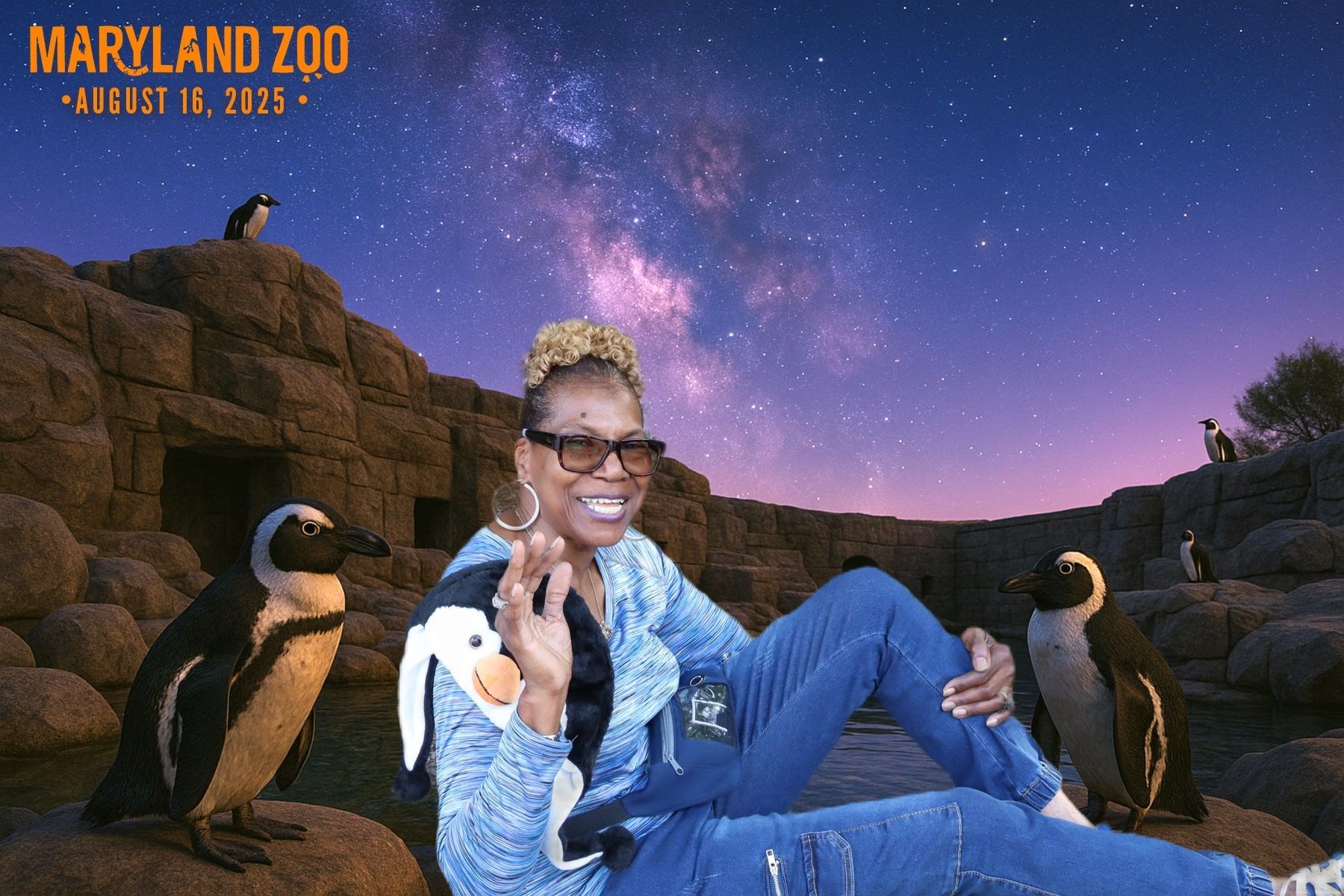 photo booth picture at maryland zoo