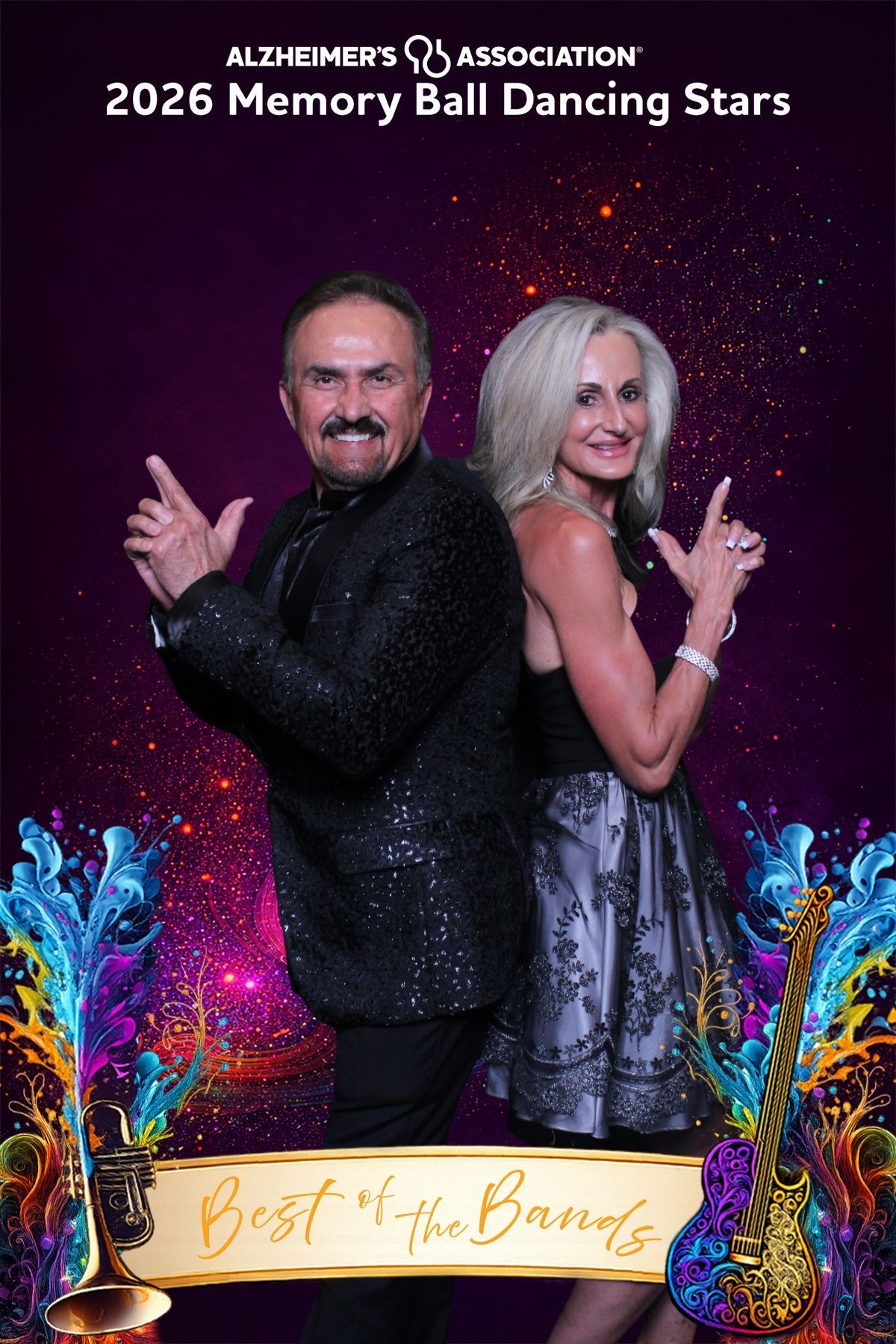 From custom background to finished image—the event branding carried through every part of the photo experience.
