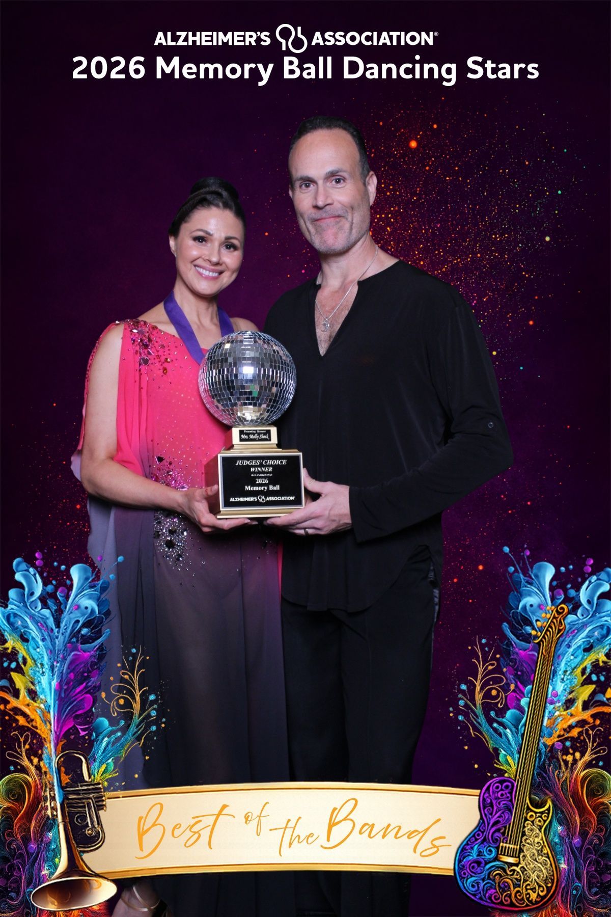 Dancing Stars Judges' Choice winner at the 2026 Alzheimer's Association Memory Ball in Baltimore.