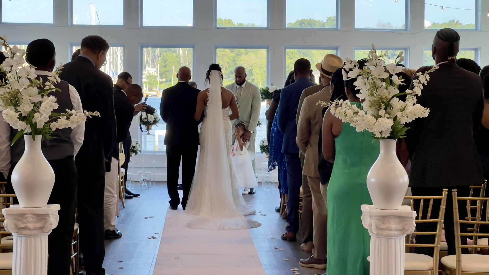 wedding ceremony at anchor inn pasedna md