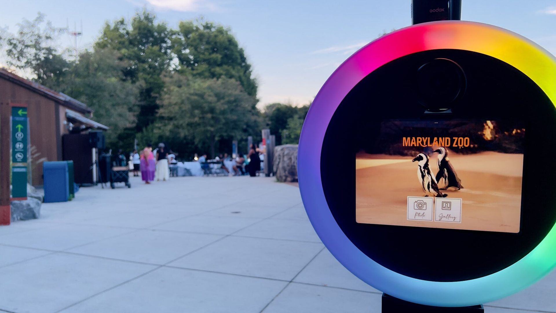 digitl photo booth at maryland zoo