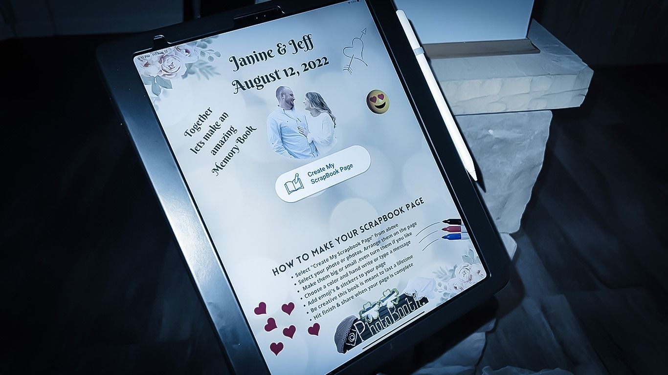 video wedding guestbook maryland