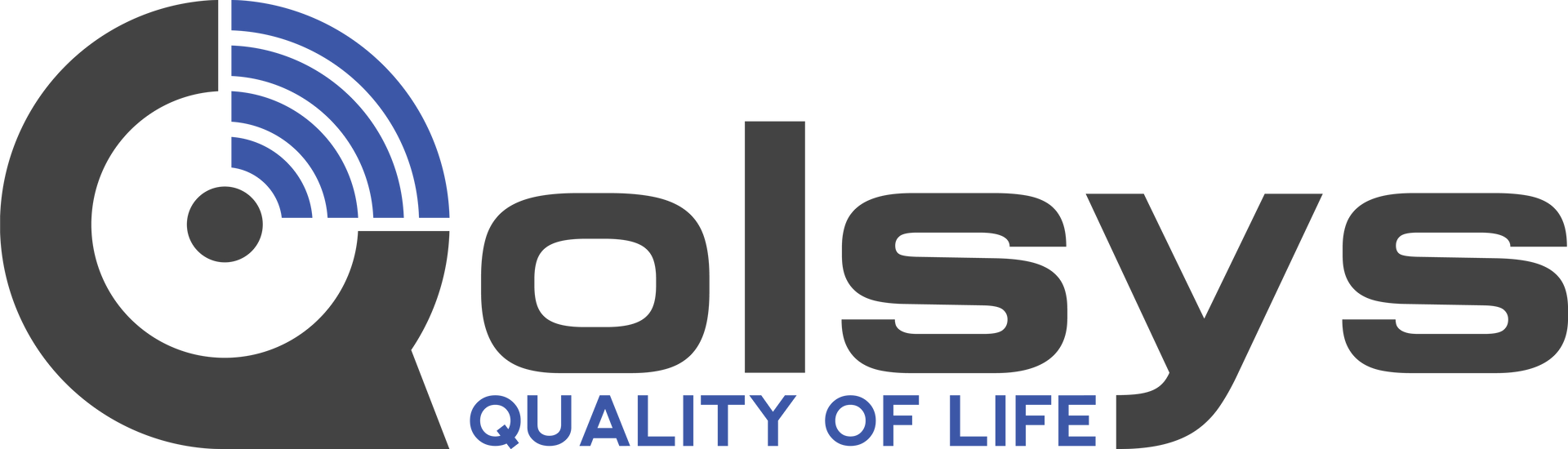 Golsys quality of life logo on a white background
