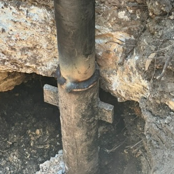 Foundation Settling Converse TX steel piers to level house