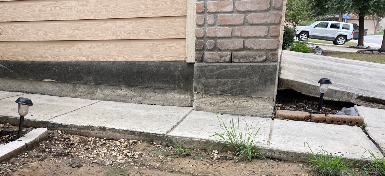 Sunken sidewalk