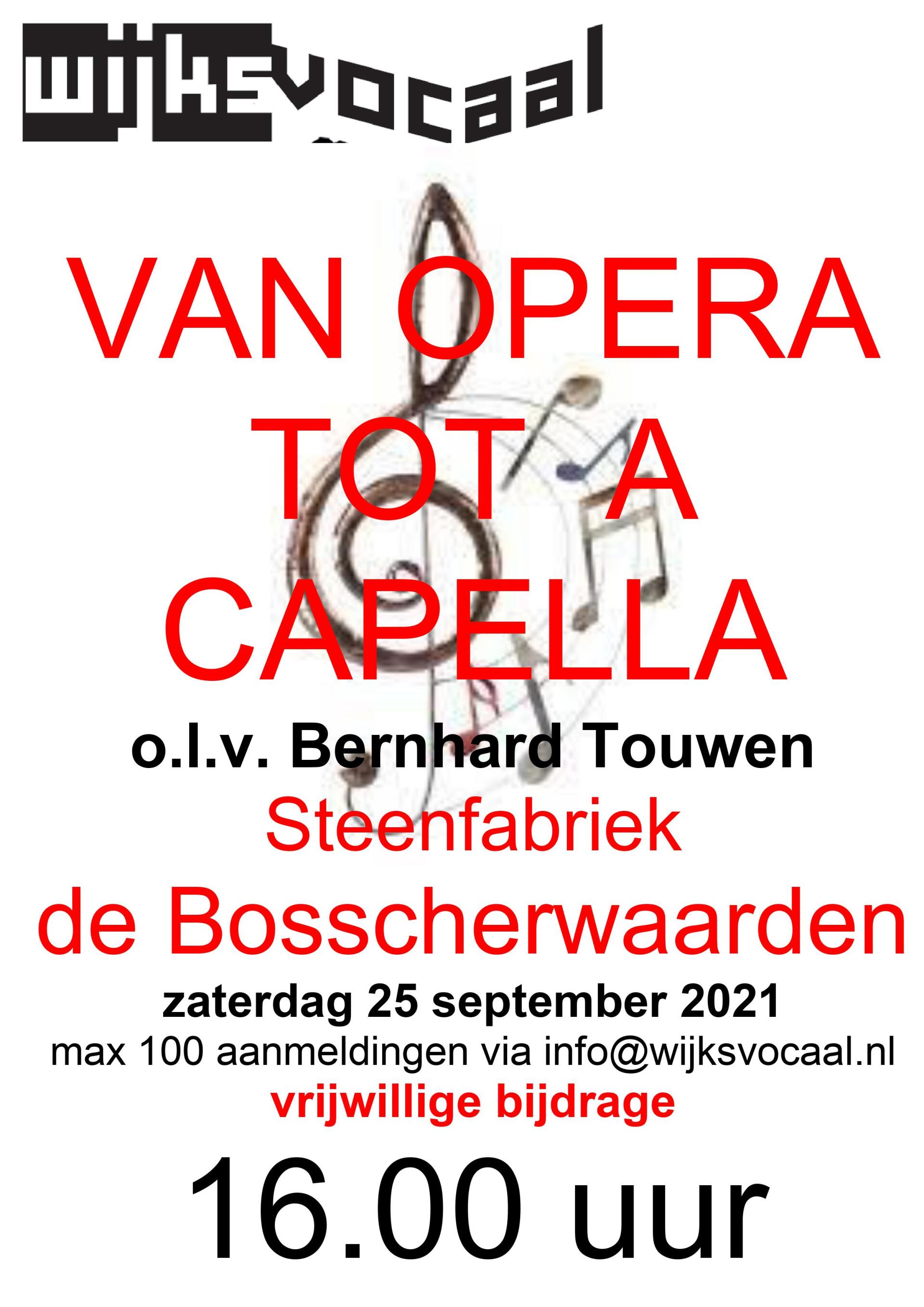 Poster for a vocal performance 