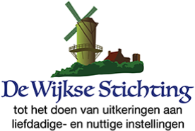 Logo met groene windmolen, tekst