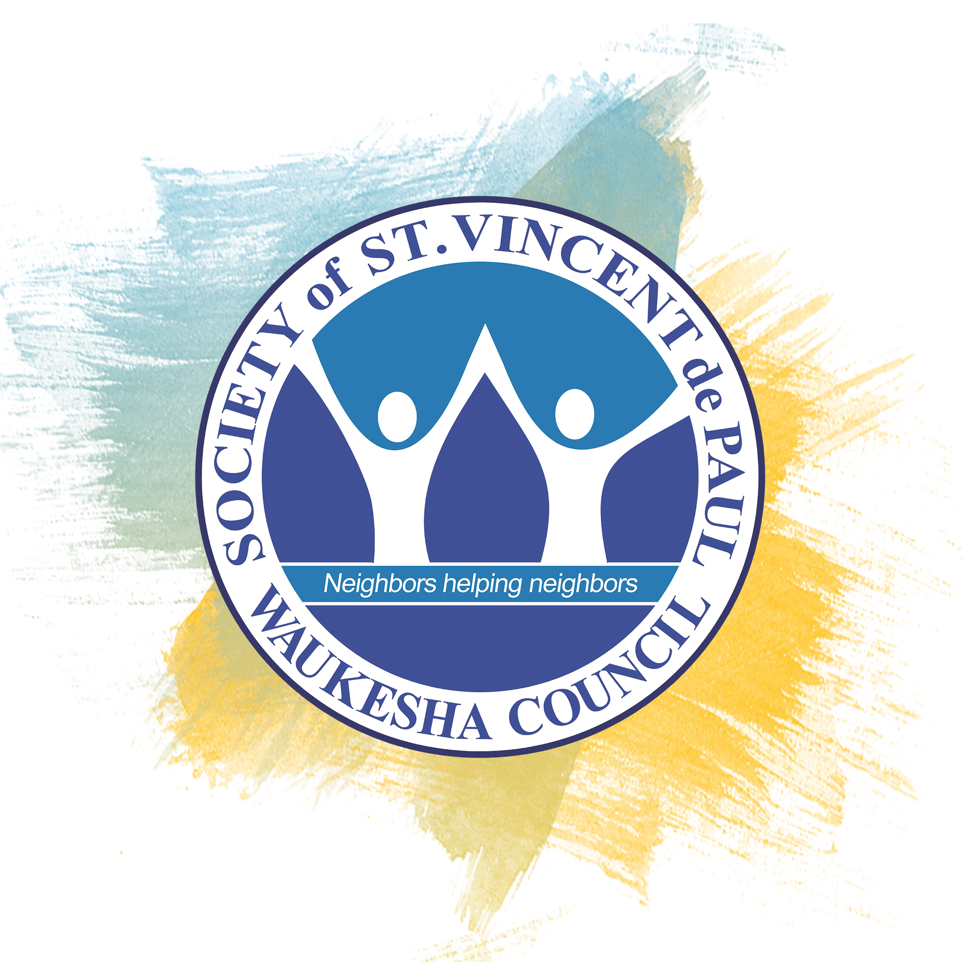 A logo for the society of st. vincent de paul