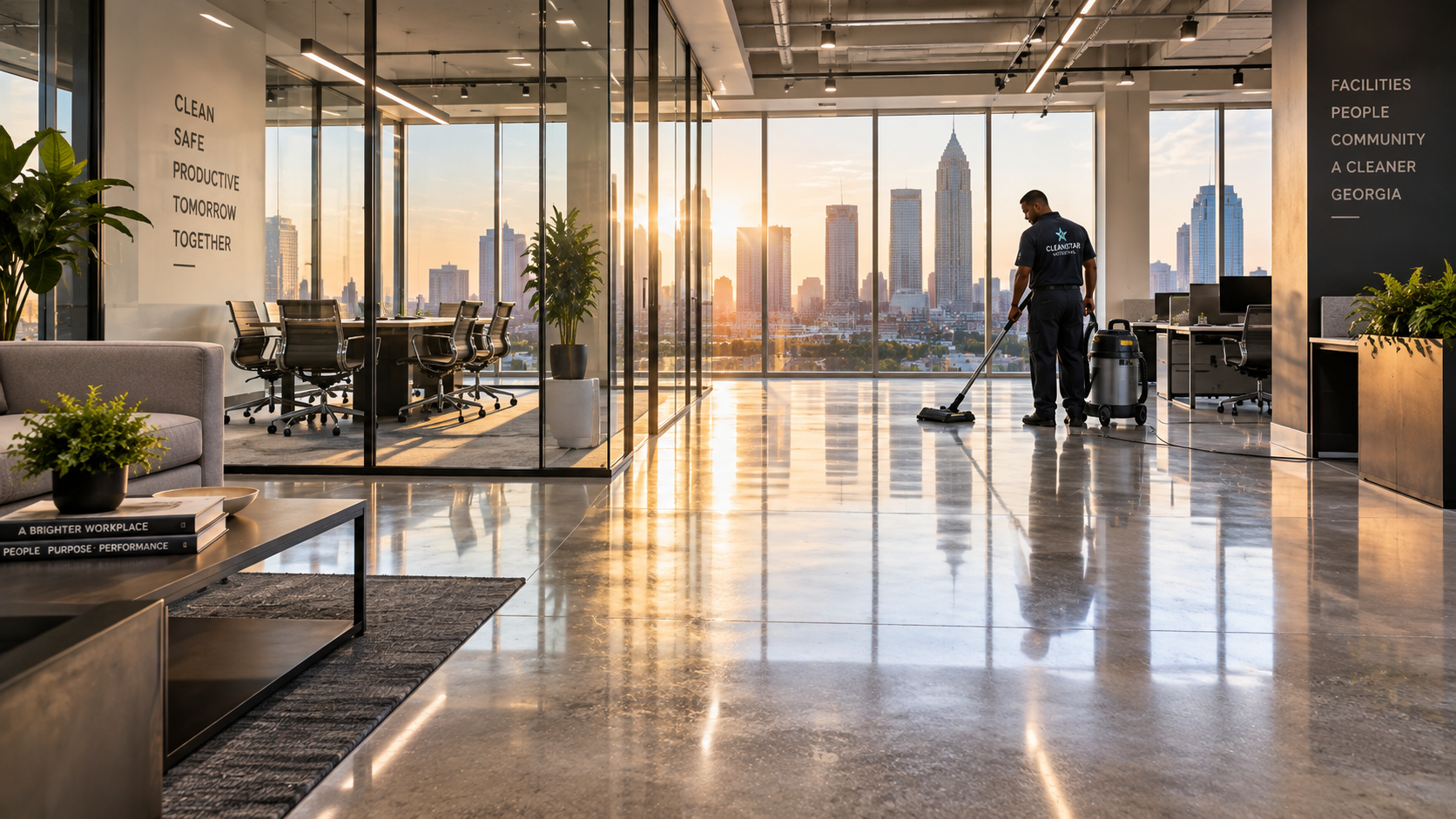 Commercial post construction cleaning in Georgia