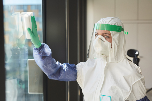 Specialized cleaning support inside a mission-critical data center