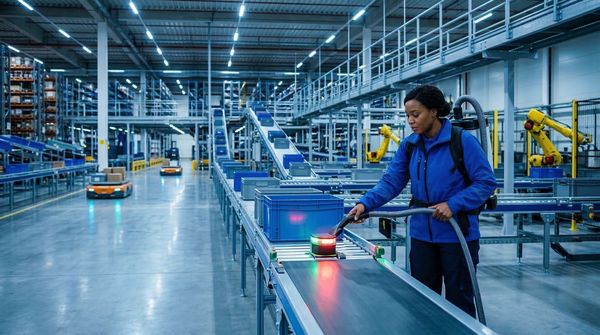 Automated fulfillment center interior in Metro Atlanta.