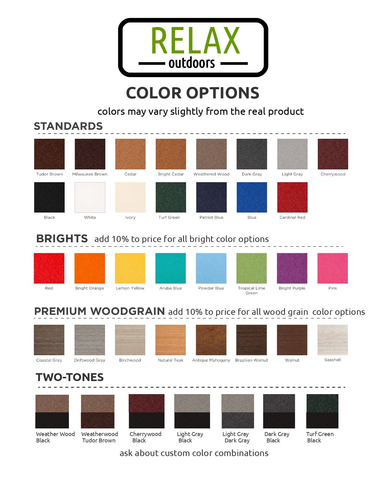 There are many different colors and shades of woodgrain.