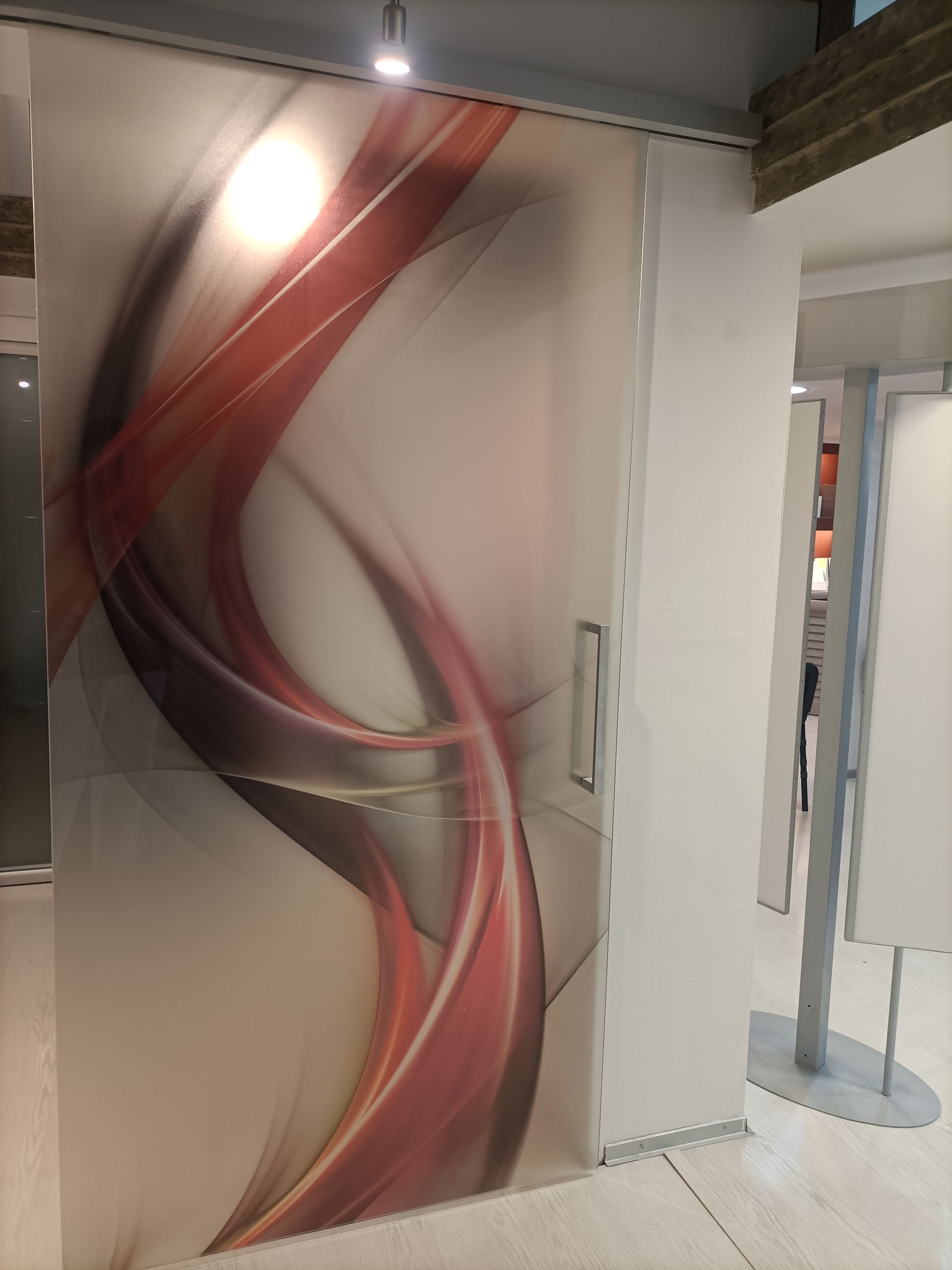 porta vetro con decoro