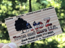 Business card for A to Z Trees and More LLC. with logo of a tree. Phone number and services are listed.