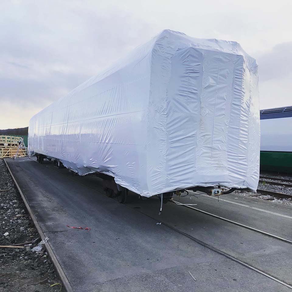 Coperture in termoretraibile per trasporto