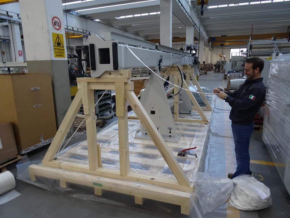 Imballo su pallet grandi portate