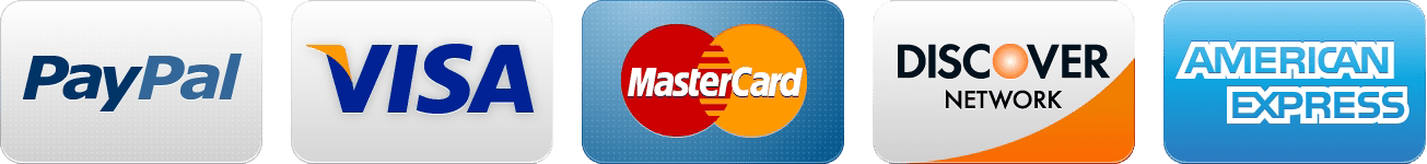 A paypal visa mastercard discover and american express logo