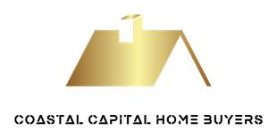 The logo for coastal capital home buyers shows a house with a roof.