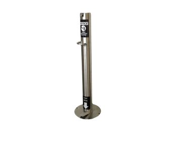 Round Stainless Sanitizer Dispenser