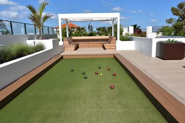 Bocce ball court construction in Springdale, AR