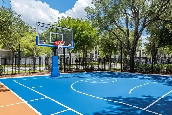 Custom basketball court in Springdale, AR