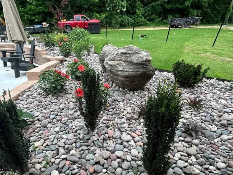 decorative boulders hardscaping in springdale ar