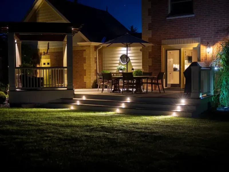 landscape lighting installation in springdale ar