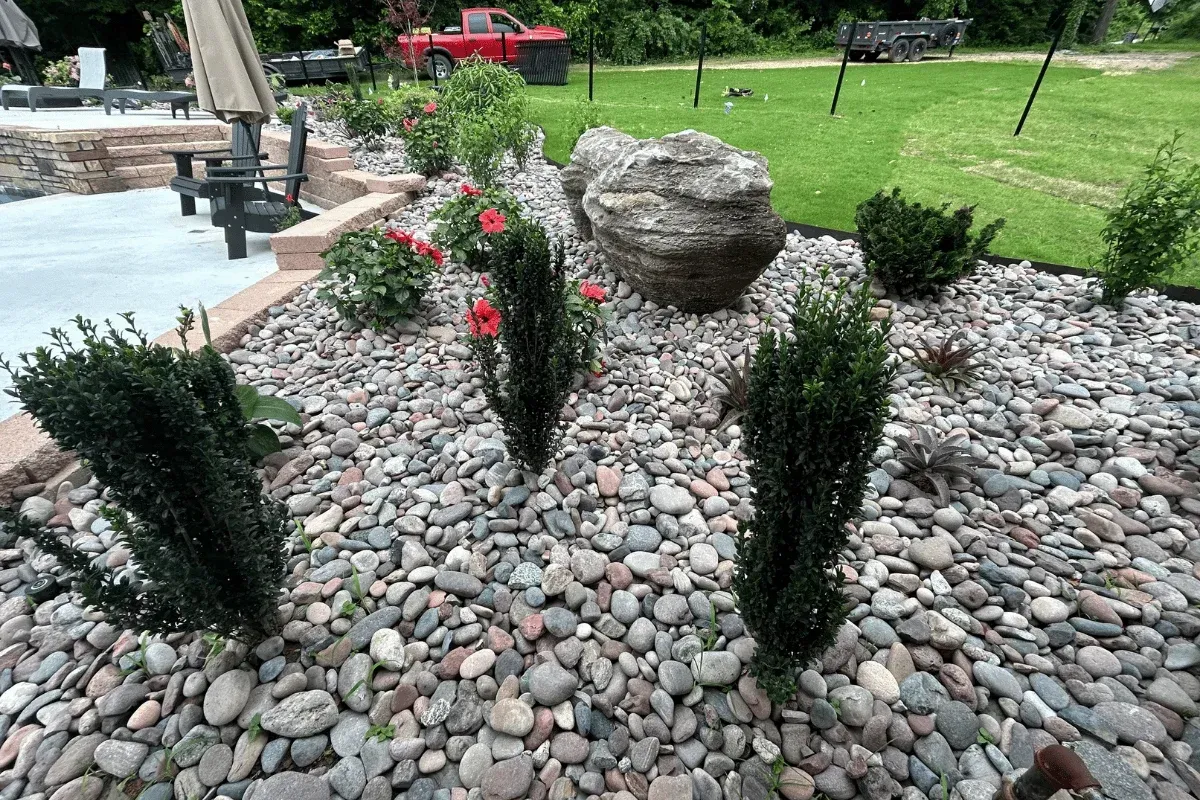 retaining wall vs decorative boulders in nwa