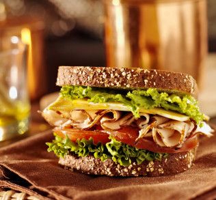Deli Meat Sandwich with Turkey