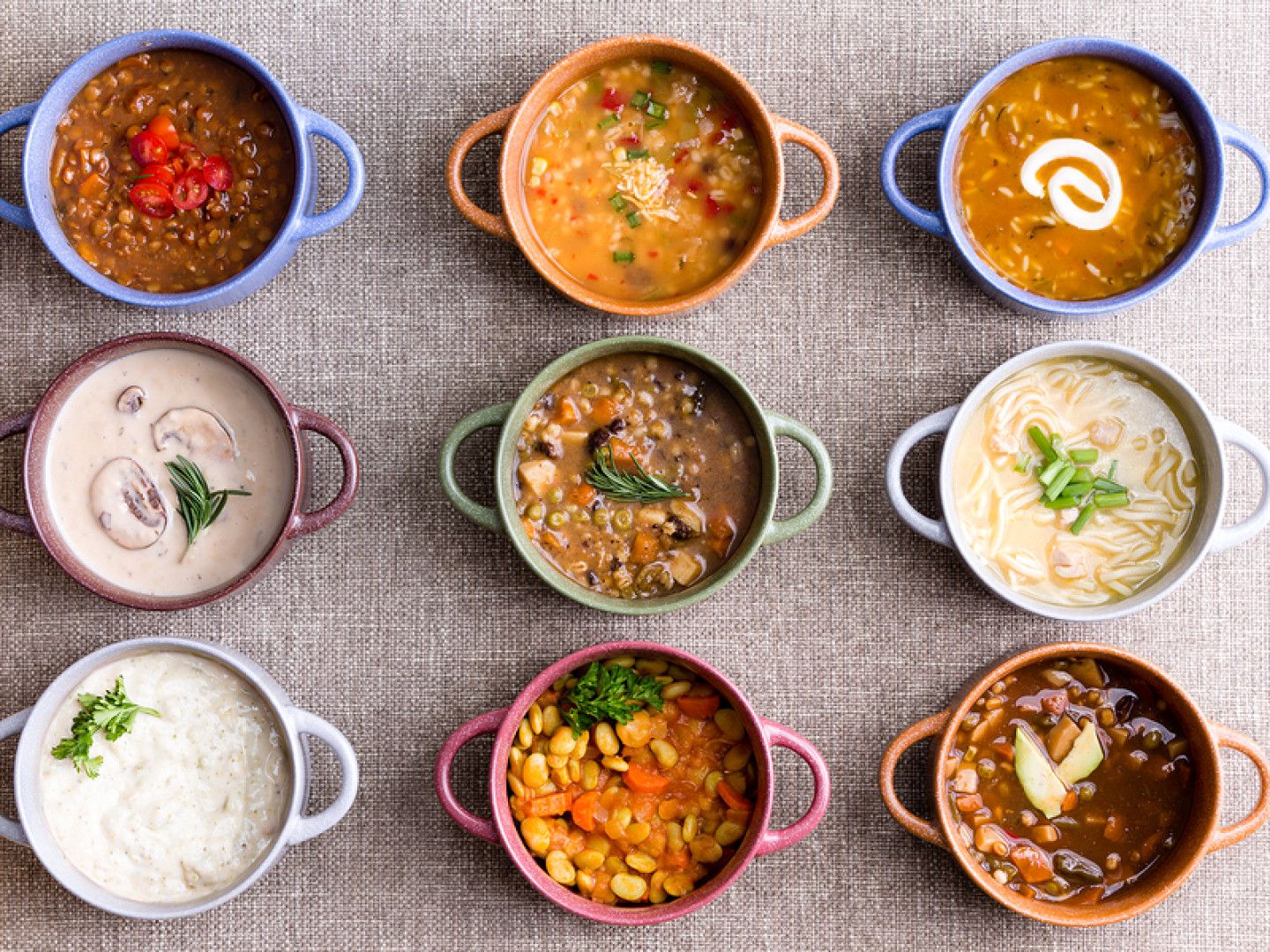 Assorted soups