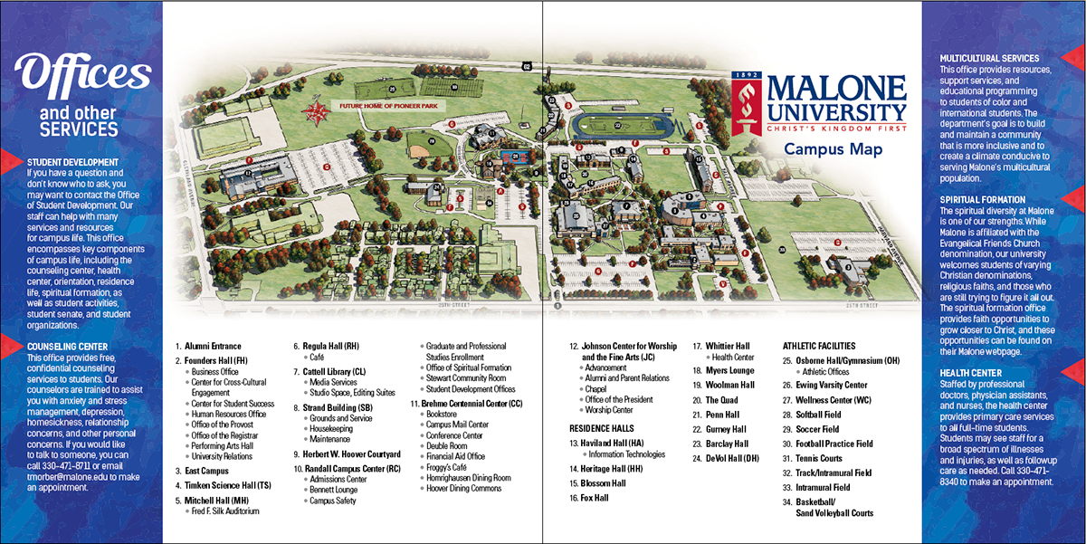 Malone Dining Map