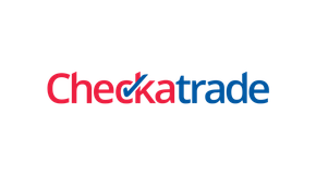 Checkatrade logo in red and blue text on a white background