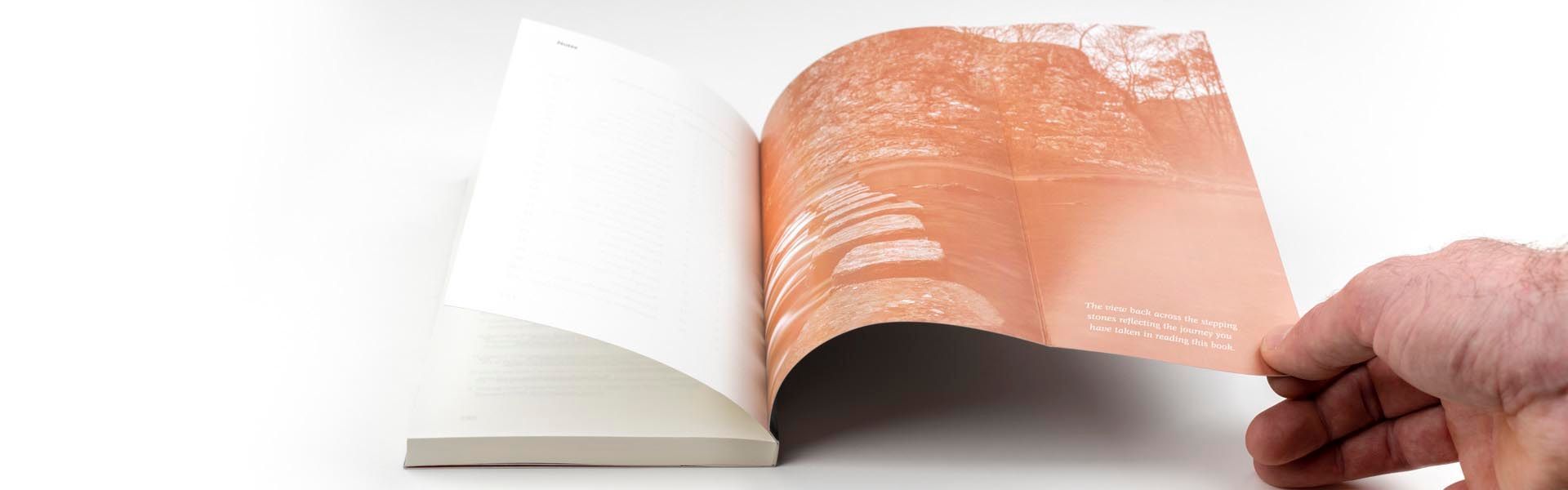 The Healthy Business Bridge is open to the inside back cover