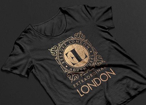 a black t-shirt with the words extraordinary london on it
