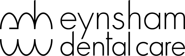 A black and white logo for a dental care company.
