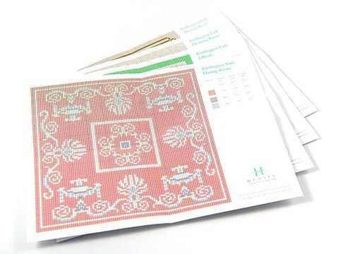 A stack of papers with a pattern on them.