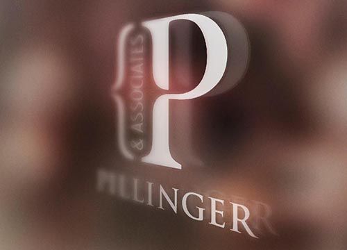 a blurred image of a logo for pillinger & associates