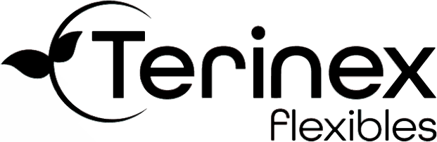 a black and white logo for terinex flexibles