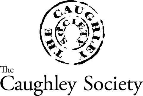 A black and white logo for the coughley society