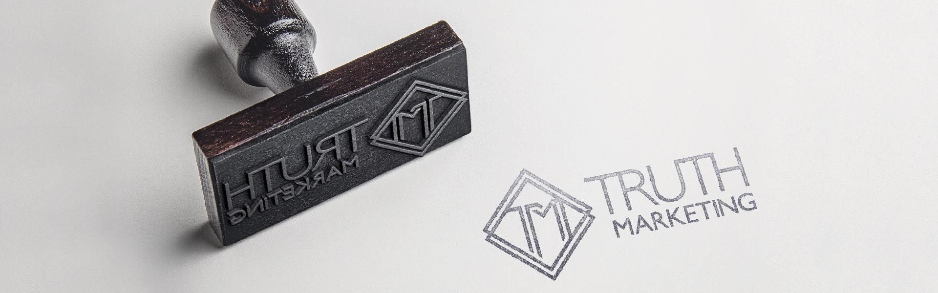 a stamp that says truth marketing on it